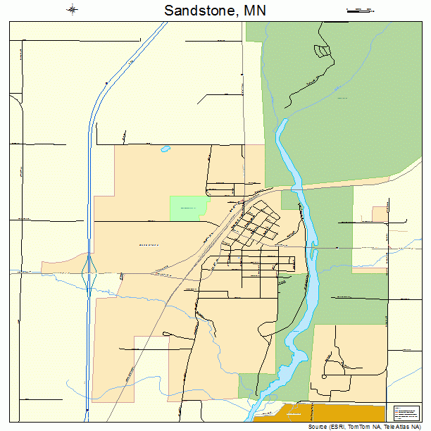 Sandstone, MN street map
