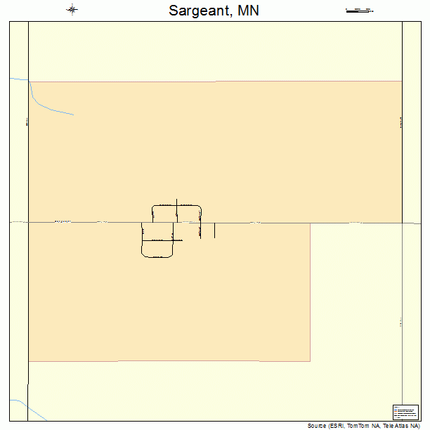 Sargeant, MN street map