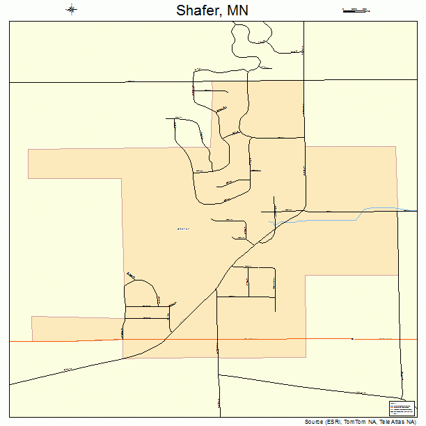 Shafer, MN street map