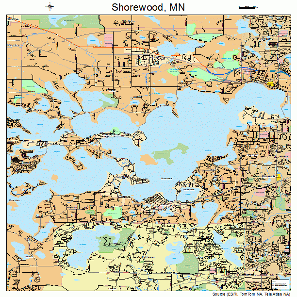 Shorewood, MN street map