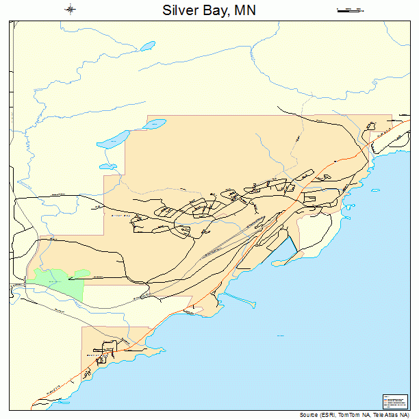 Silver Bay, MN street map