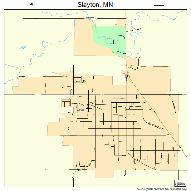 Slayton, MN street map