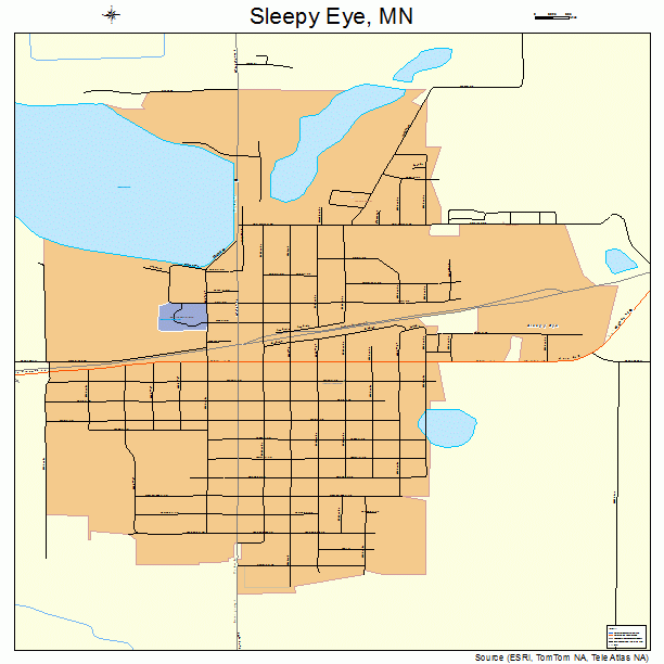 Sleepy Eye, MN street map