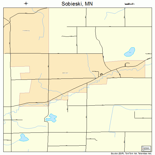 Sobieski, MN street map