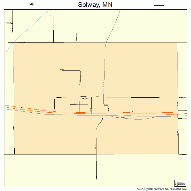 Solway, MN street map