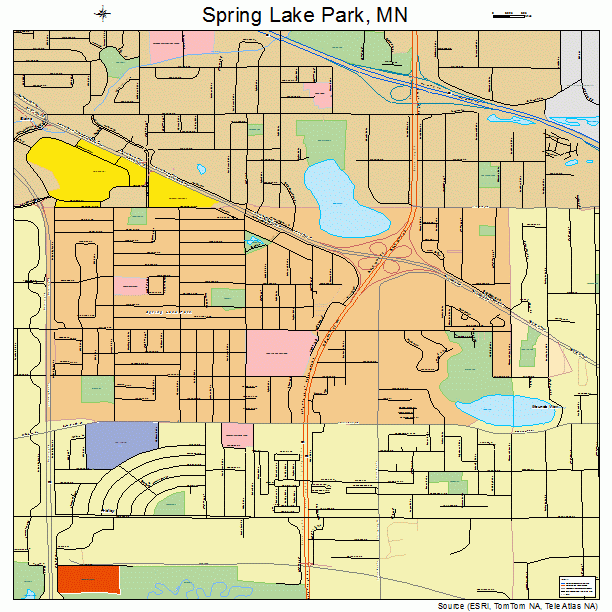 Spring Lake Park, MN street map