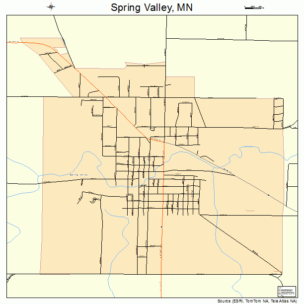 Spring Valley, MN street map