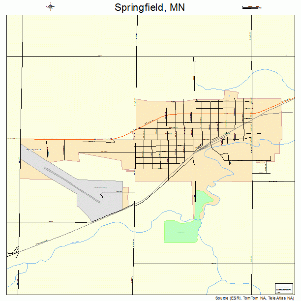 Springfield, MN street map