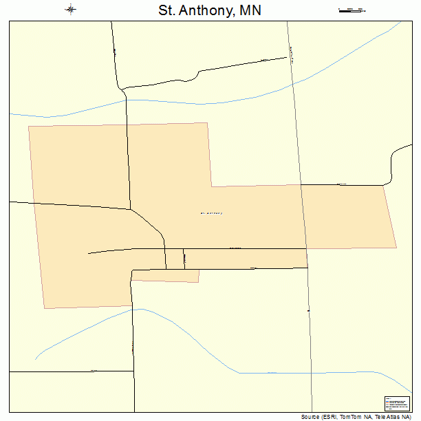 St. Anthony, MN street map