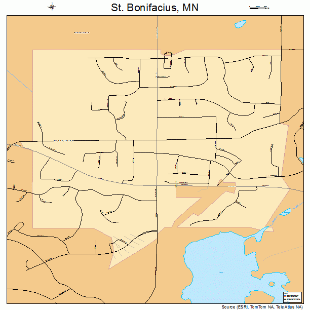 St. Bonifacius, MN street map