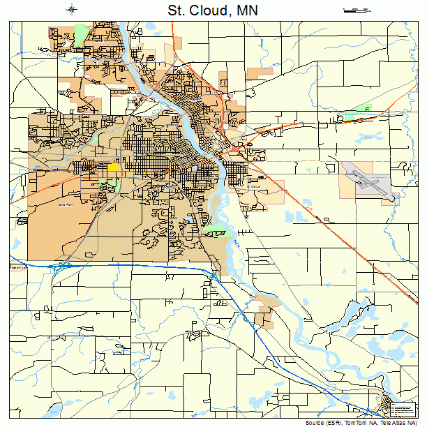 St. Cloud, MN street map