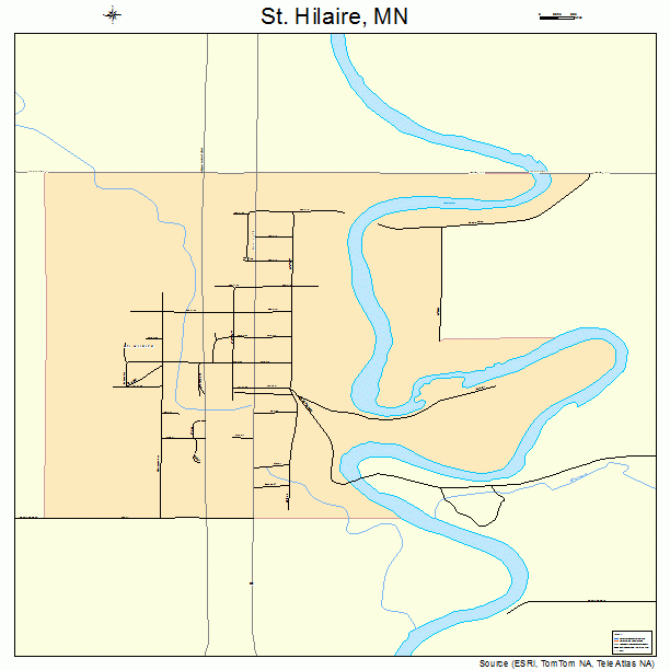 St. Hilaire, MN street map