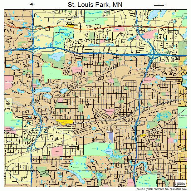 St. Louis Park, MN street map