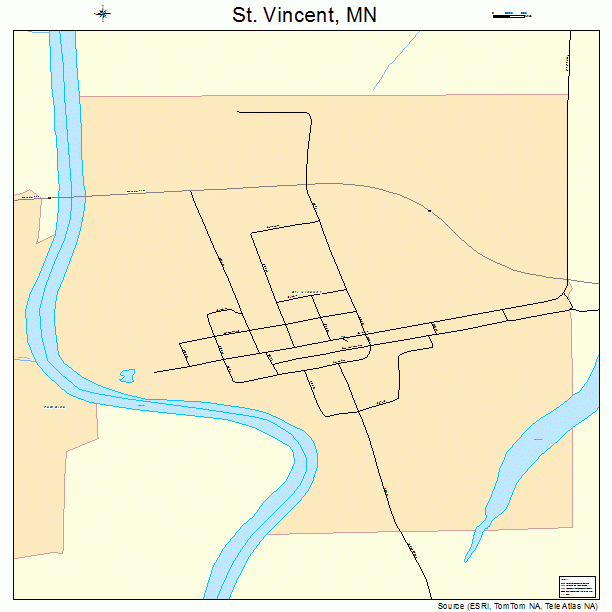 St. Vincent, MN street map