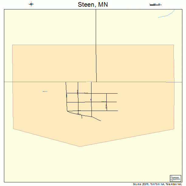 Steen, MN street map