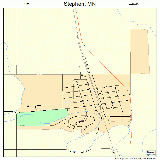 Stephen, MN street map