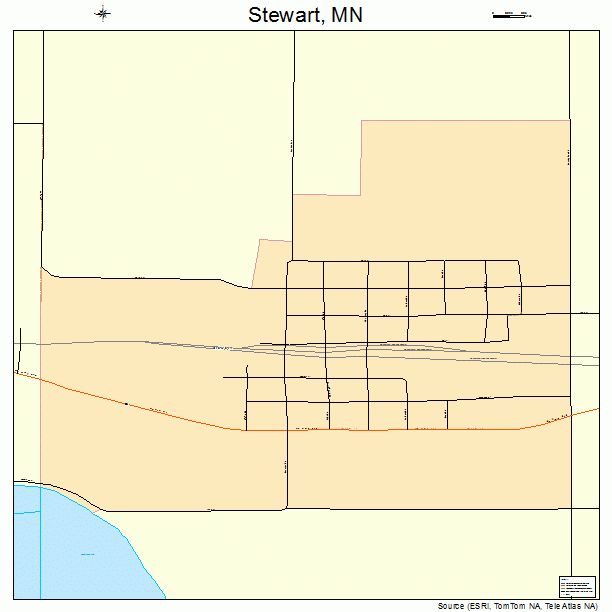 Stewart, MN street map