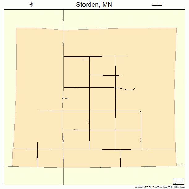 Storden, MN street map