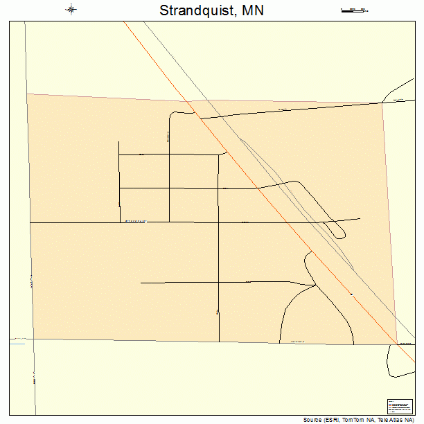 Strandquist, MN street map