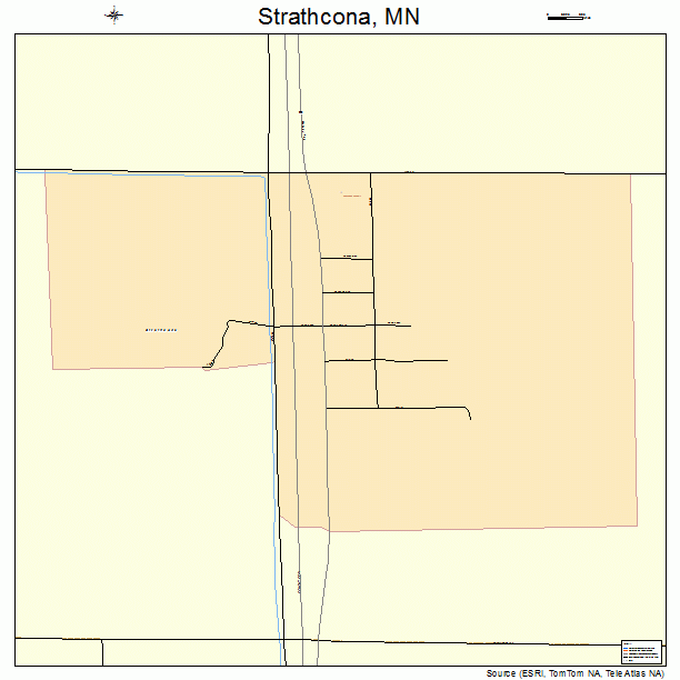 Strathcona, MN street map