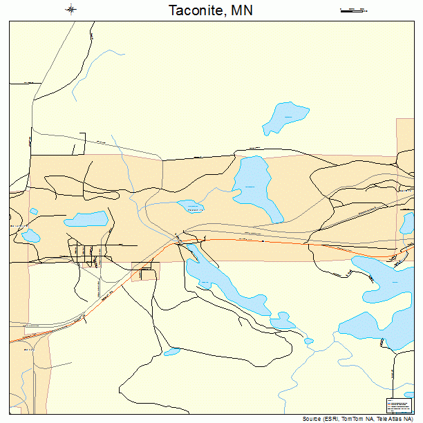 Taconite, MN street map