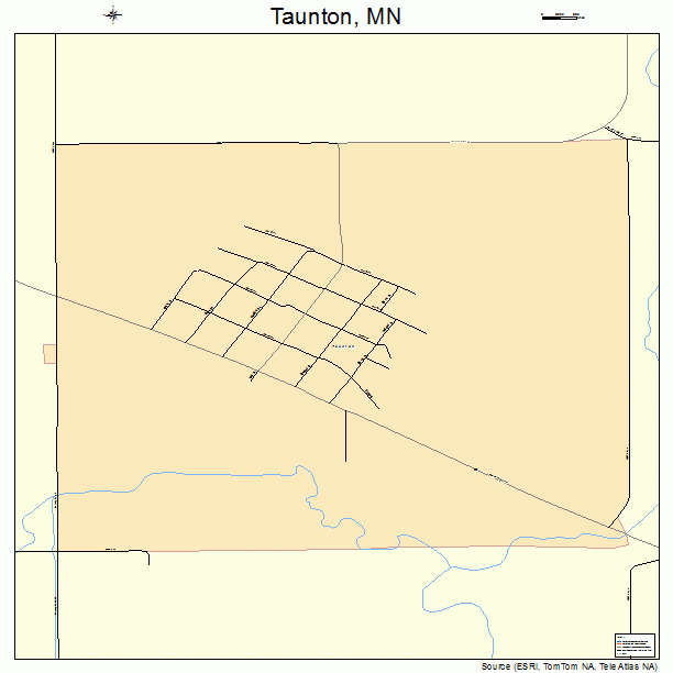 Taunton, MN street map