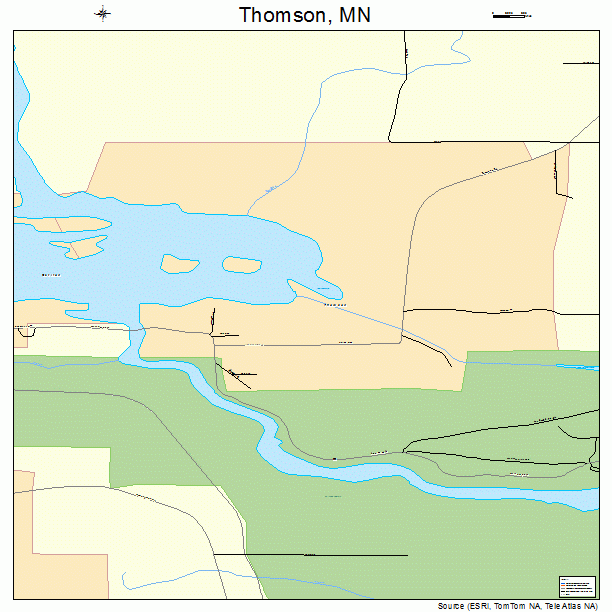 Thomson, MN street map