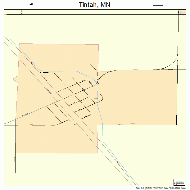 Tintah, MN street map