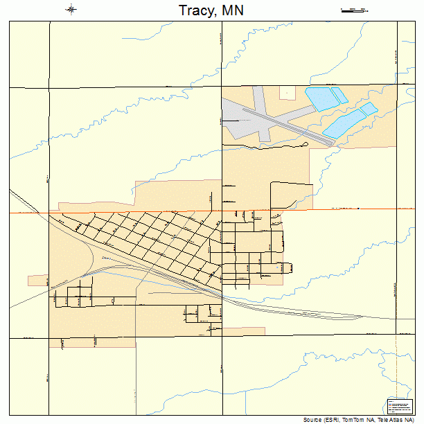 Tracy, MN street map