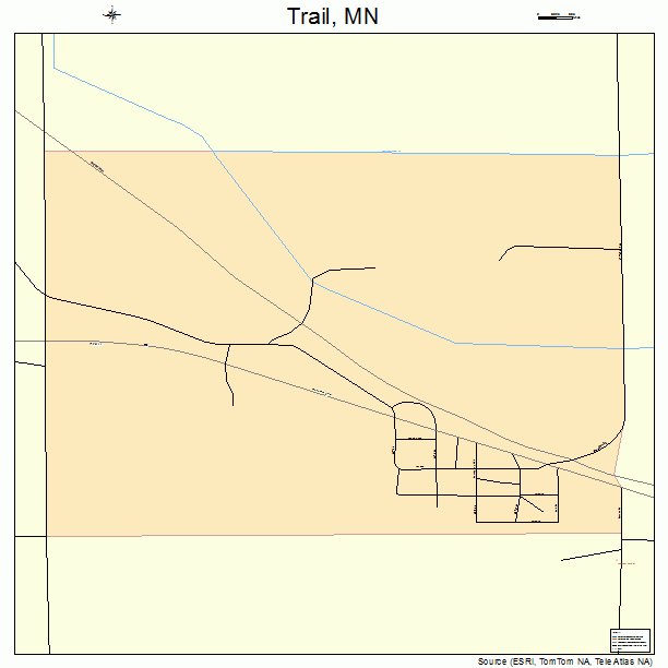 Trail, MN street map