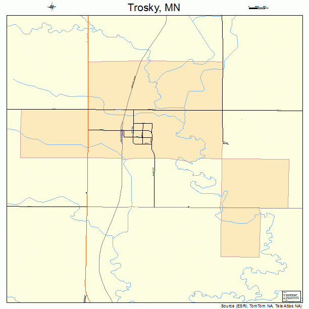 Trosky, MN street map