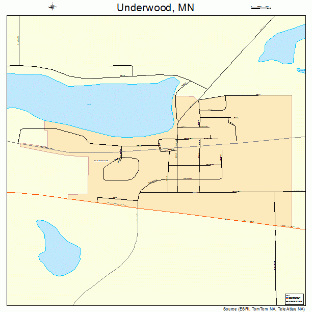 Underwood, MN street map