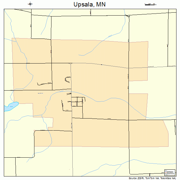 Upsala, MN street map