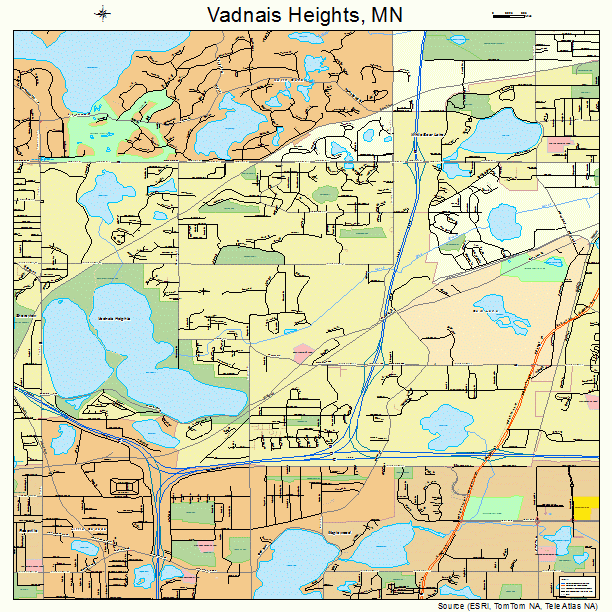 Vadnais Heights, MN street map