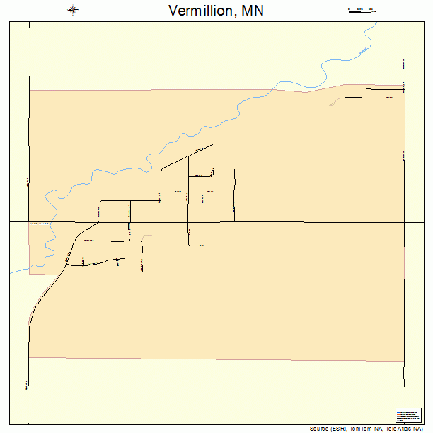 Vermillion, MN street map