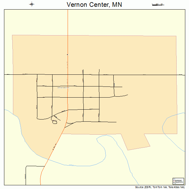 Vernon Center, MN street map