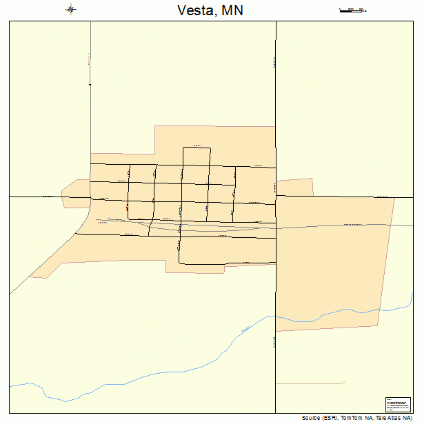 Vesta, MN street map