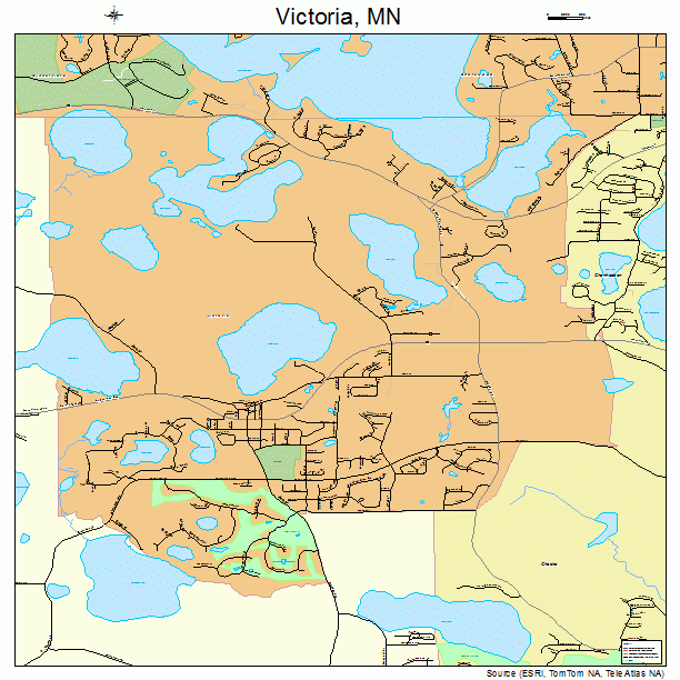 Victoria, MN street map