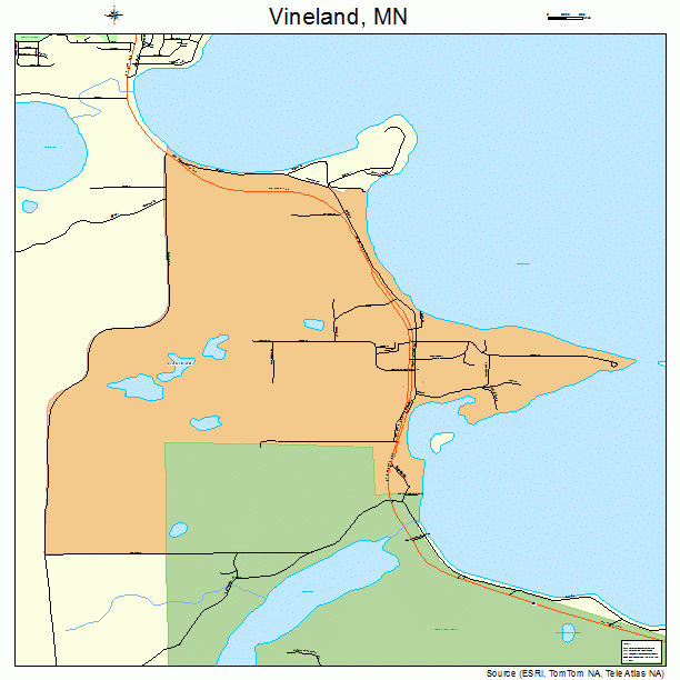 Vineland, MN street map