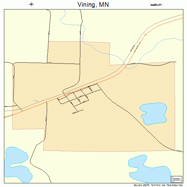 Vining, MN street map
