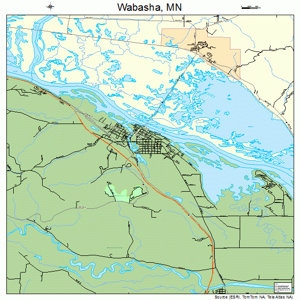 Wabasha, MN street map