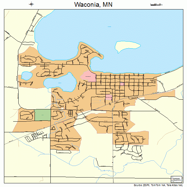 Waconia, MN street map