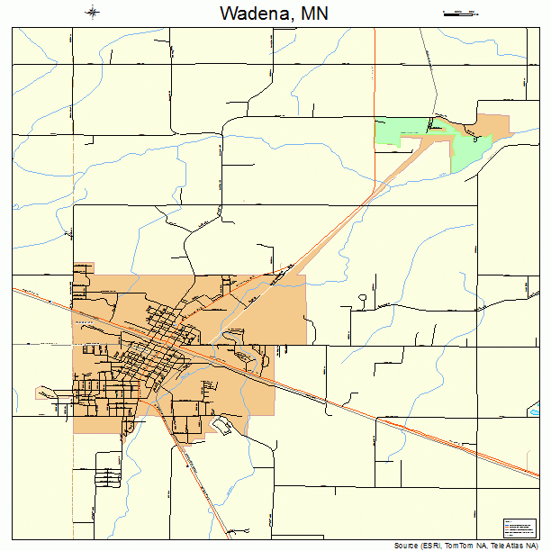 Wadena, MN street map