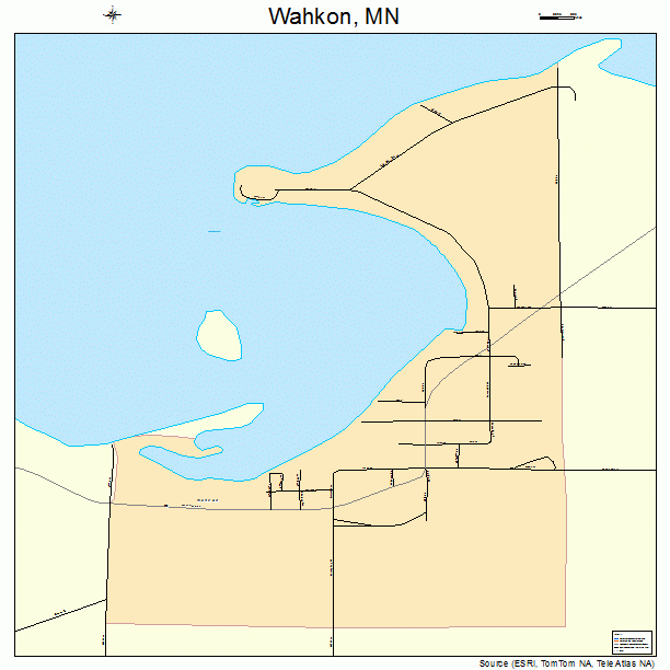 Wahkon, MN street map