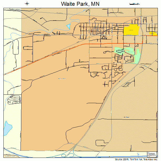 Waite Park, MN street map