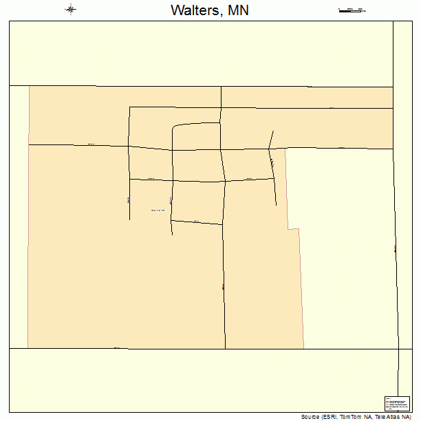 Walters, MN street map