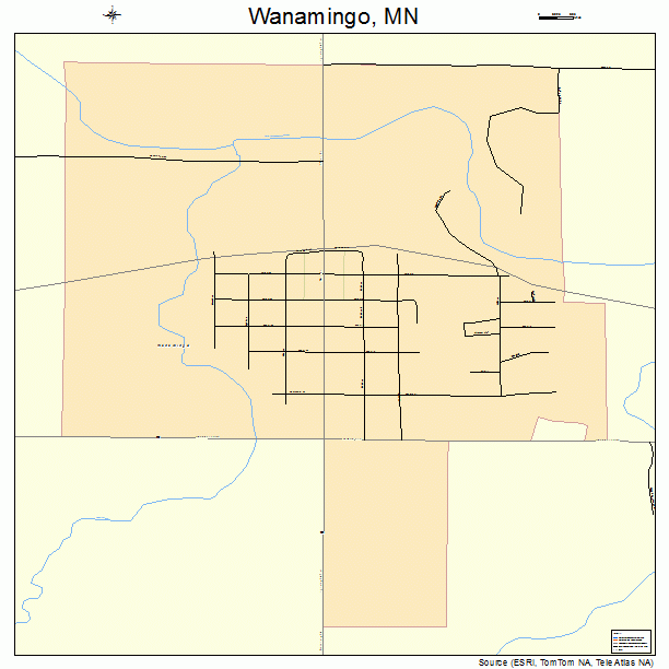 Wanamingo, MN street map