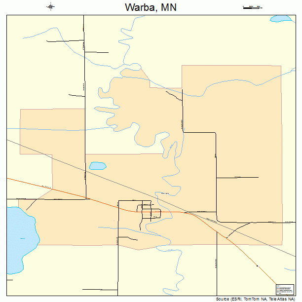 Warba, MN street map