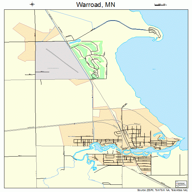 Warroad, MN street map