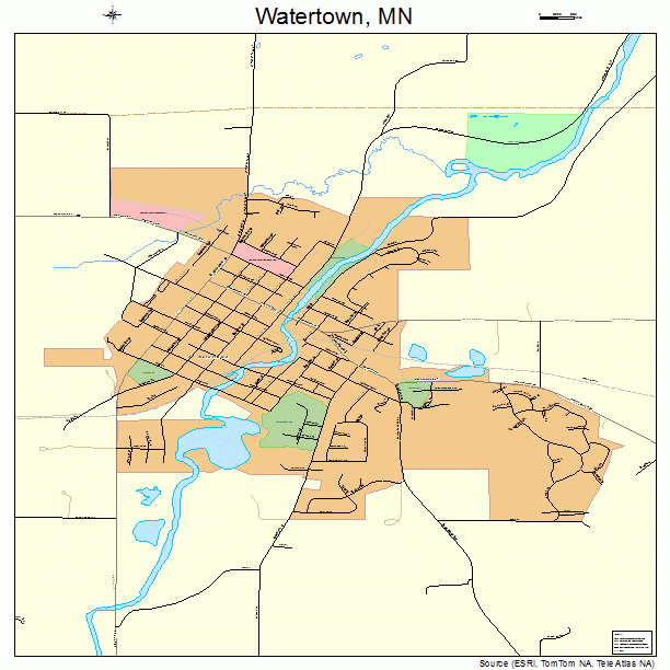 Watertown, MN street map